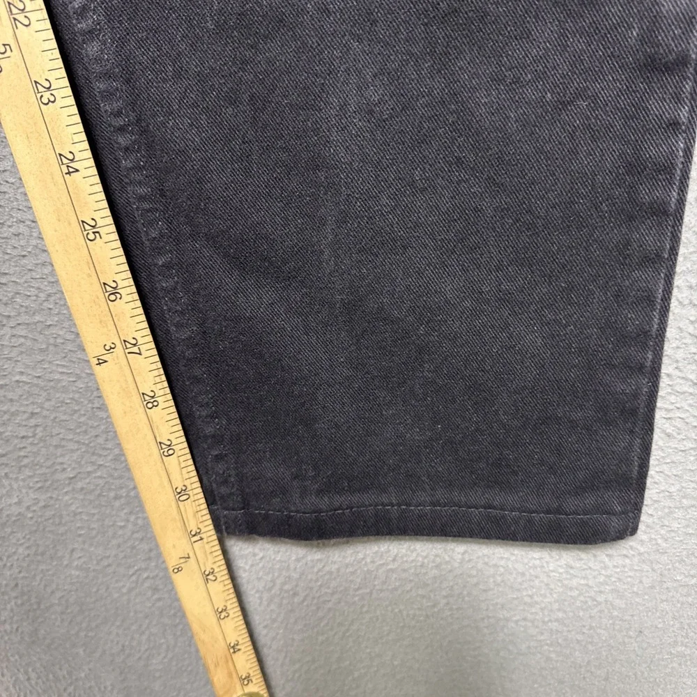 Vintage Eddie Bauer Jeans Mens Sz 34 (30x31) Black Relaxed Straight Workwear USA